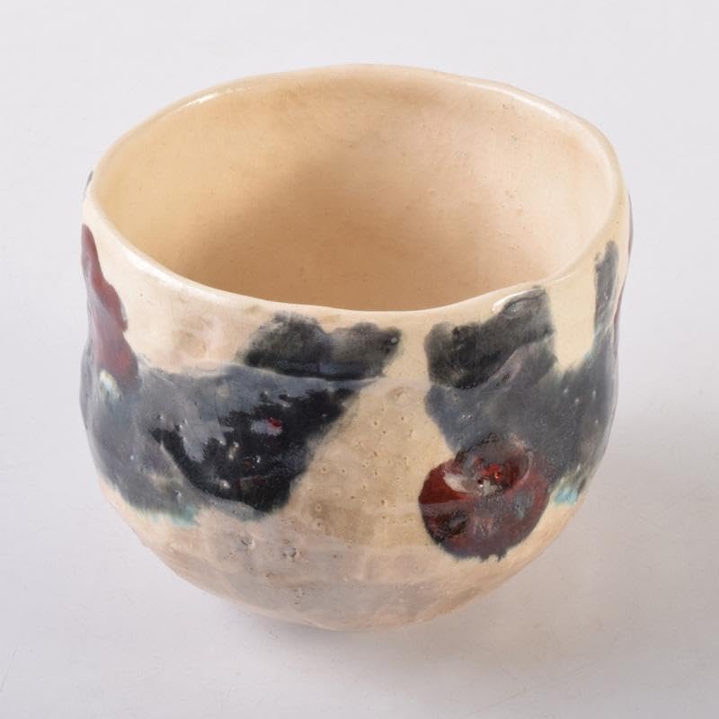 Amazon.co.jp: 茶道具 啓寿庵 七宝釉薬彩 花文 茶碗 共箱 N 7219